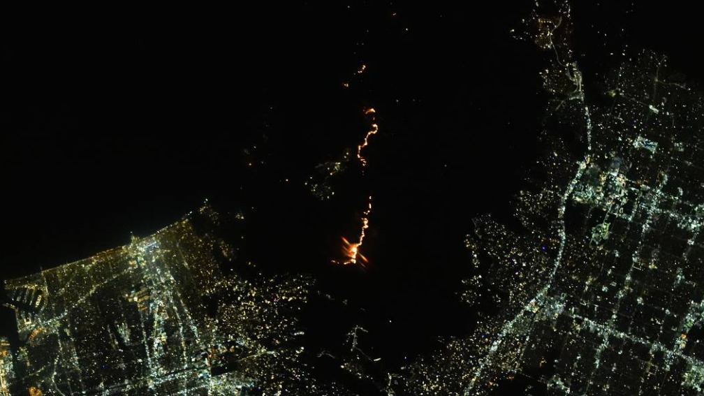 Роскосмос показал орбитальные снимки крупного пожара в Лос-Анджелесе