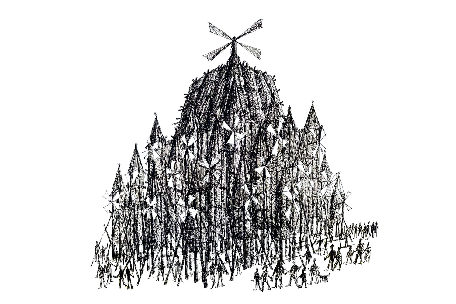 Тайна пылающих мельниц арт-парка взбудоражила общественность-0