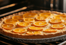 Быстрый рецепт яркого десерта из духовки с апельсинами и пирогом-солнцем bystryj reczept yarkogo deserta iz duhovki s apelsinami i pirogomsolnczem-news-blog-ru-174534679100-0