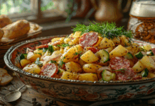 Немецкий картофельный салат с салями станет аппетитным ужином за 20 минут nemeczkij kartofelnyj salat s salyami stanet appetitnym uzhinom za 20 minut-news-blog-ru-174582878500-0