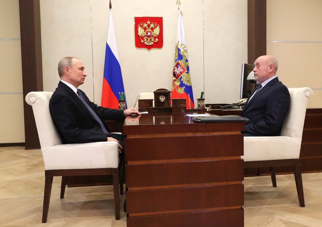 Владимир Путин и Михаил Фрадков