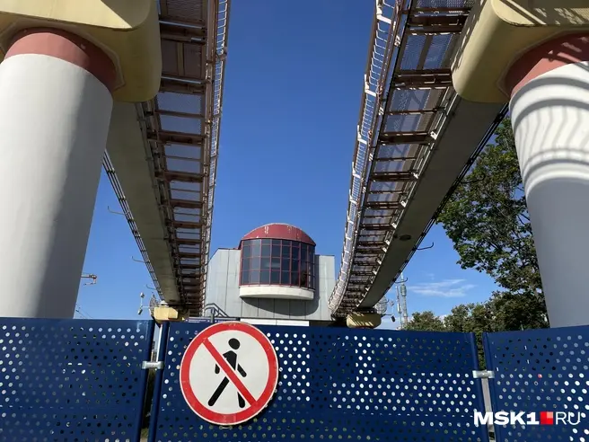 Что происходит с монорельсом спустя неделю после закрытия | Источник: Екатерина Фадеева / MSK1.RU