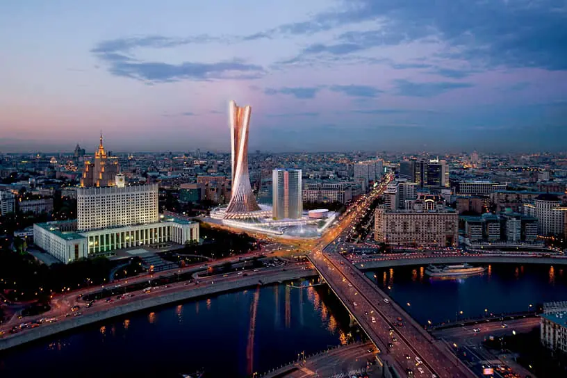 Проект реконструкции комплекса зданий Совета экономической взаимопомощи (СЭВ), в числе которых дом-книжка на Новом Арбате