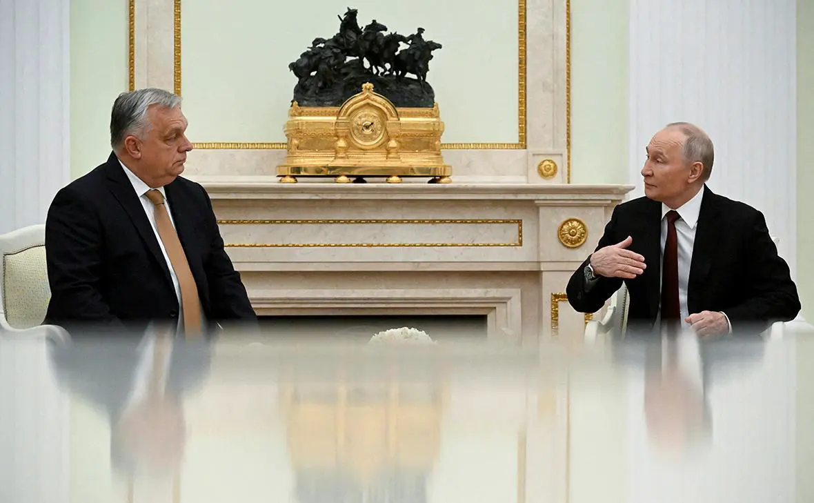 Виктор Орбан и Владимир Путин (Александр Неменов / Reuters)