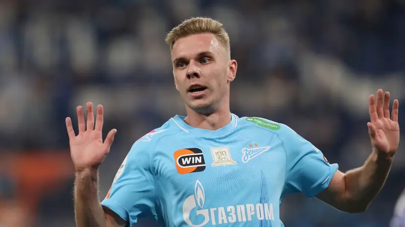 Глушенков пропустит матч «Зенита» с «Ахматом» из-за перебора жёлтых карточек