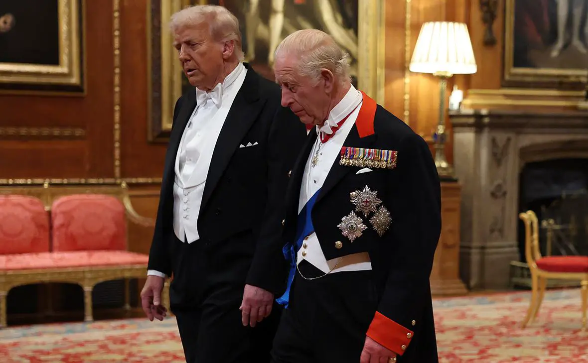 Дональд Трамп и король Карл III (Anna Moneymaker / Getty Images)