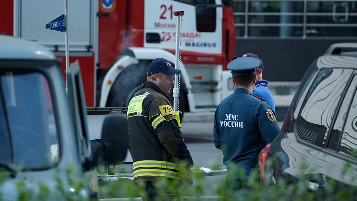 Пожар произошел на территории МОНИКИ в центре Москвы