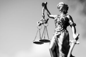 Правоохранители предотвратили теракт в Железногорске-Илимском Иркутской области Picture of themis, femida or justice goddess on bright sky copy space background