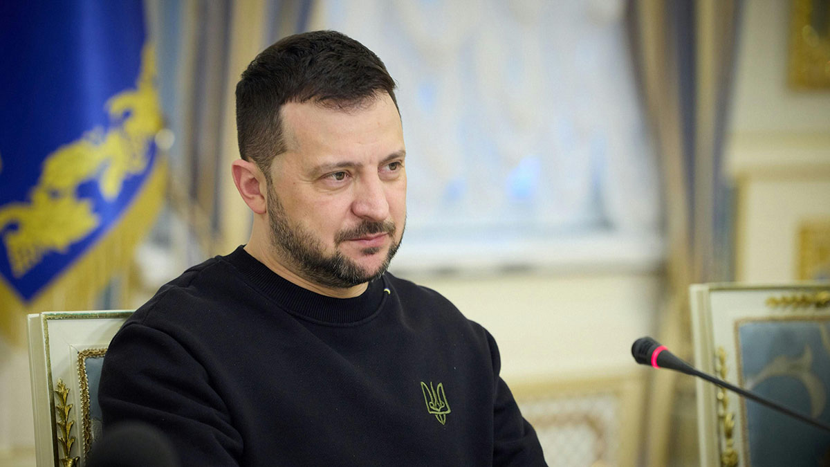 Зеленский перепутал цвета национальной символики Украины в новогоднем обращении