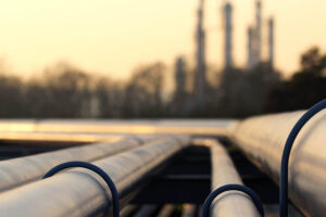 Steel,Pipes,In,Crude,Oil,Factory