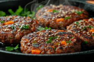 Котлеты «Все в одном» предлагают сочное сочетание мяса, овощей и гарнира kotlety vse v odnom predlagayut sochnoe sochetanie myasa ovoshhej i garnira-lessontime-ru-174580684600-0