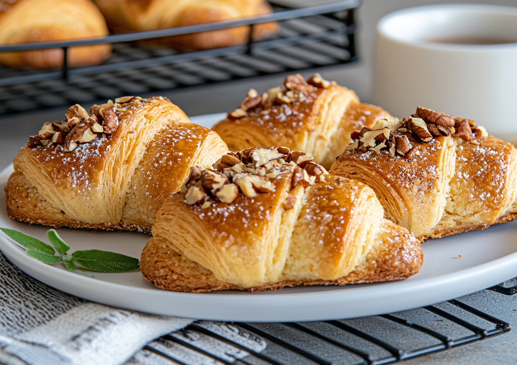 Творожные рогалики с орехами за полчаса: вкуснее круассанов! Легко и просто