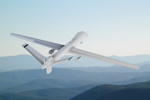 Spy,Unmanned,Aerial,Vehicle,(uav),Flies,Over,Low,Mountains,In