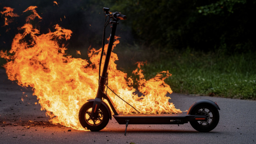 Специалист Вжесневский рассказал о причинах возгорания электросамоката