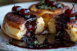 Сочные сырники в духовке с вишней и шоколадом — идеальный десерт без лишних калорий! sochnye syrniki v duhovke s vishnej i shokoladom idealnyj desert bez lishnih kalorij-lessontime-ru-174459829300-0