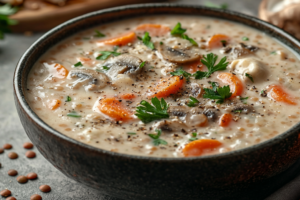 Суп «Чечевичка» с грибами и сливками - ароматное наслаждение за 30 минут sup chechevichka s gribami i slivkami aromatnoe naslazhdenie za 30 minut-lessontime-ru-174469838600-0