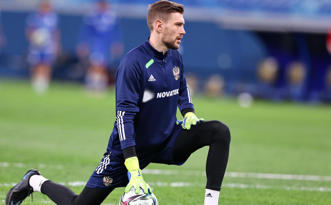 Российский вратарь Никита Хайкин (Олег Бухарев/ТАСС)