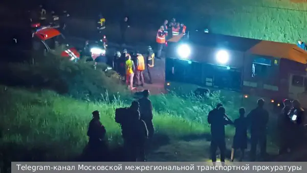 Поезд сошел с рельсов из-за обрушения автомоста в Брянской области