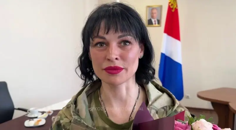 Екатерина Ванникова Скрин из видео ТГ-канала Олега Кожемяко