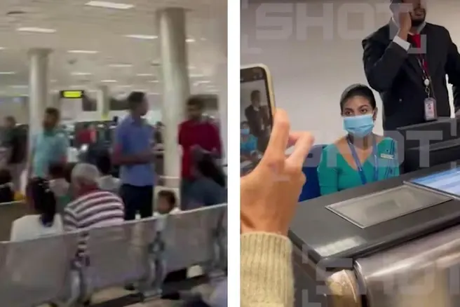 Тысячи россиян не могут вылететь в Москву из-за закрытия неба над Ираном | Источник: Mash, Shot / T.me