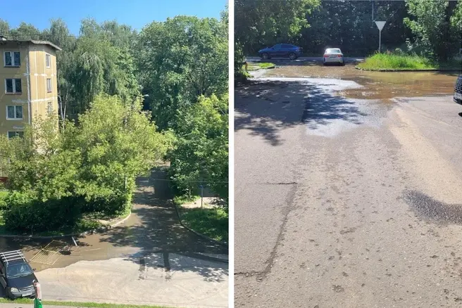 Некоторые микрорайоны Королева затапливает зловонными водами до сих пор | Источник: «Типичный Королев» / T.me