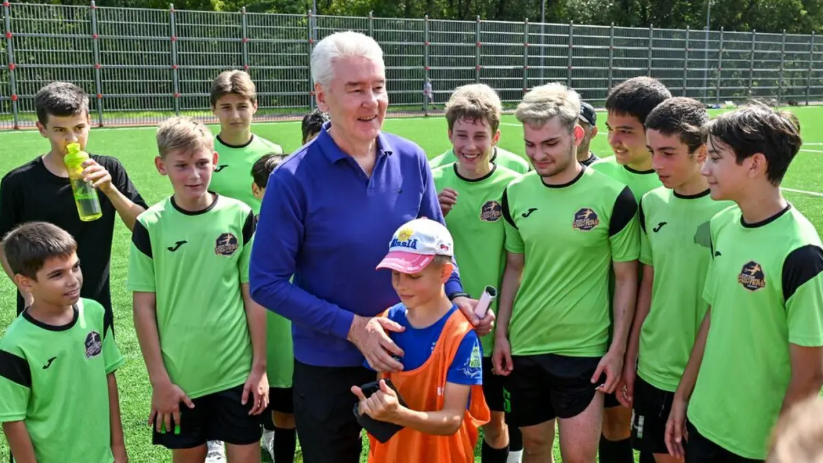 Мэр Москвы Сергей Собянин встретился с воспитанниками спортивной школы в районе Котловка