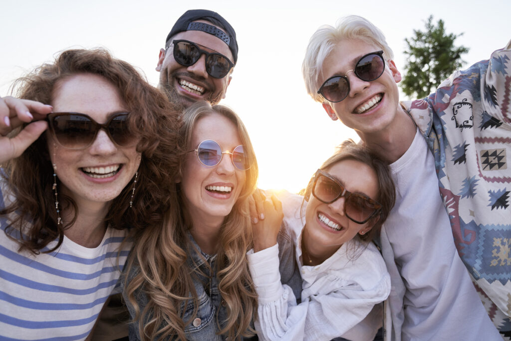 Портрет группы друзей