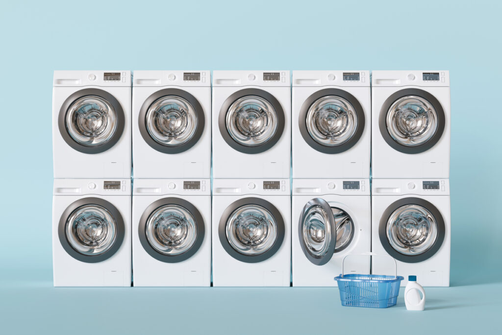 Ряд стиральных машин