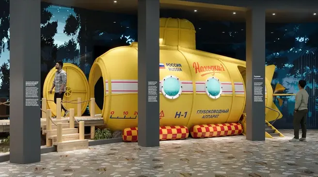 Экспозиция нового центра в буквальном смысле погружает в местную историю, природу и культуру | Источник: пресс-служба НЦ «Россия»