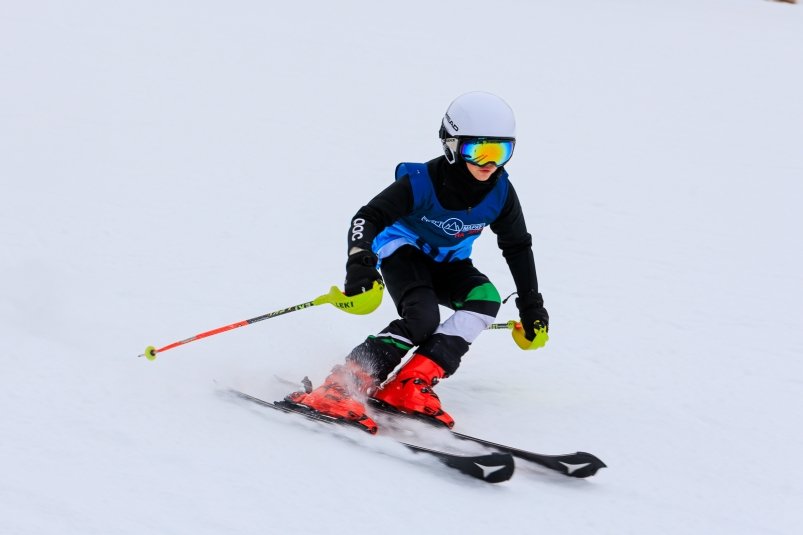 лыжник, склон, снег, спуск, соревнования Евгений Кулешов, ИА PrimaMedia.ru