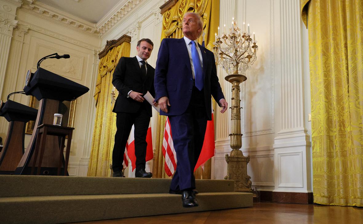Эмманюэль Макрон и Дональд Трамп (Brian Snyder / Reuters)