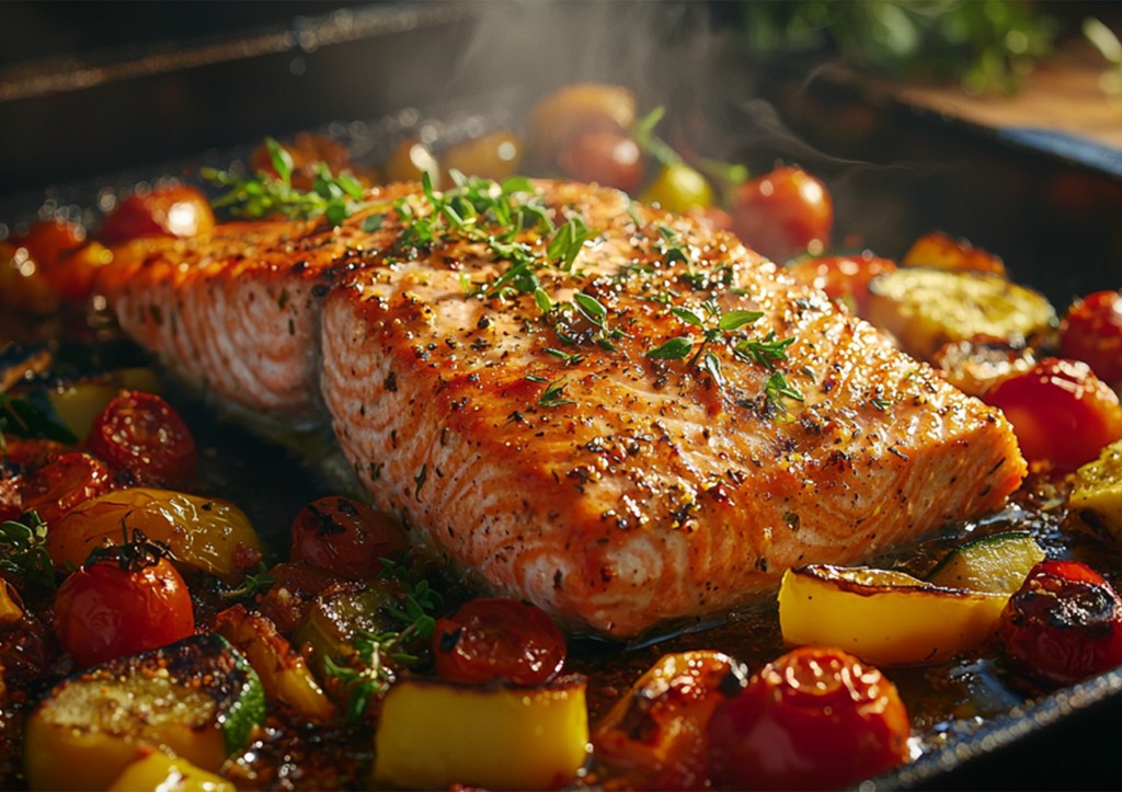 Рецепт для похудения: лосось в маринаде с овощами. Едим — и вес уходит