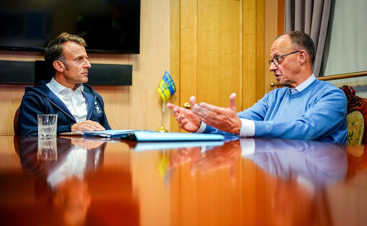 Эмманюэль Макрон и Фридрих Мерц (Kay Nietfeld / dpa / Global Look Press)