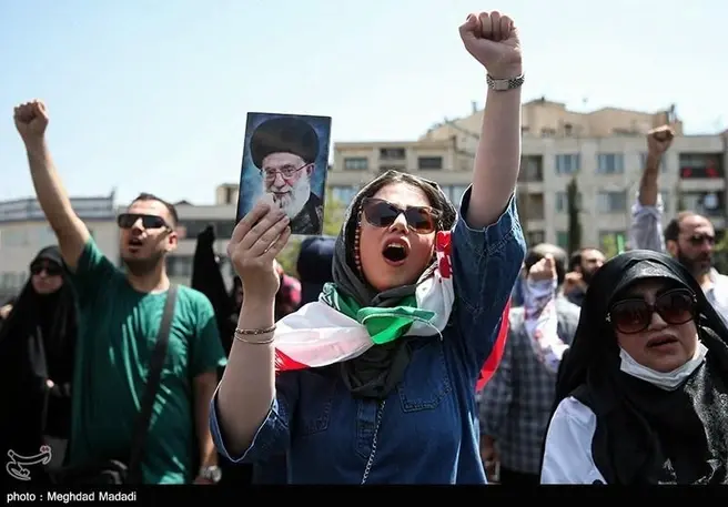 На днях в Иране прошли митинги в поддержку властей | Источник: Meghdad Madadi / tasnimnews.com