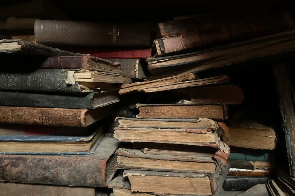 Пришедшие в упадок древние книги

