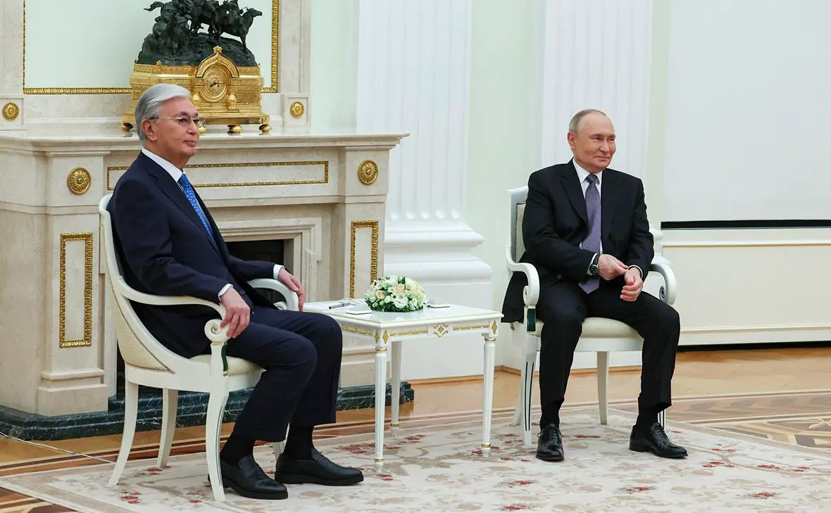 Касым-Жомарт Токаев и Владимир Путин (Администрация Президента России)