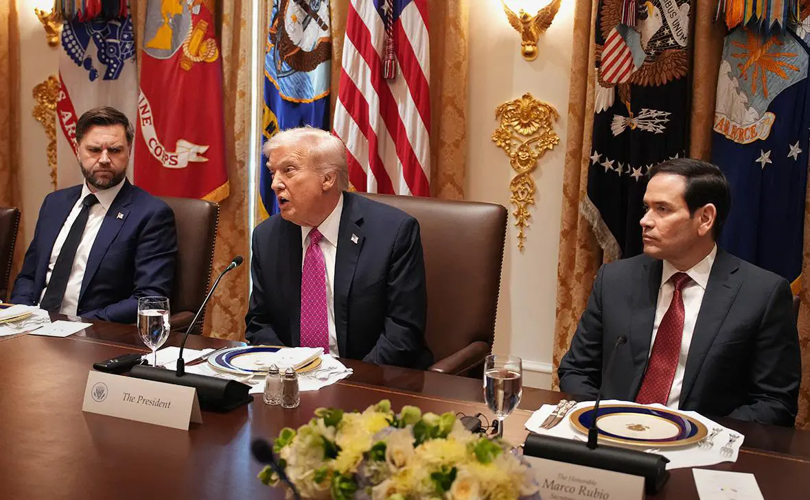 Джей Ди Вэнс, Дональд Трамп и Марко Рубио (Andrew Harnik / Getty Images)