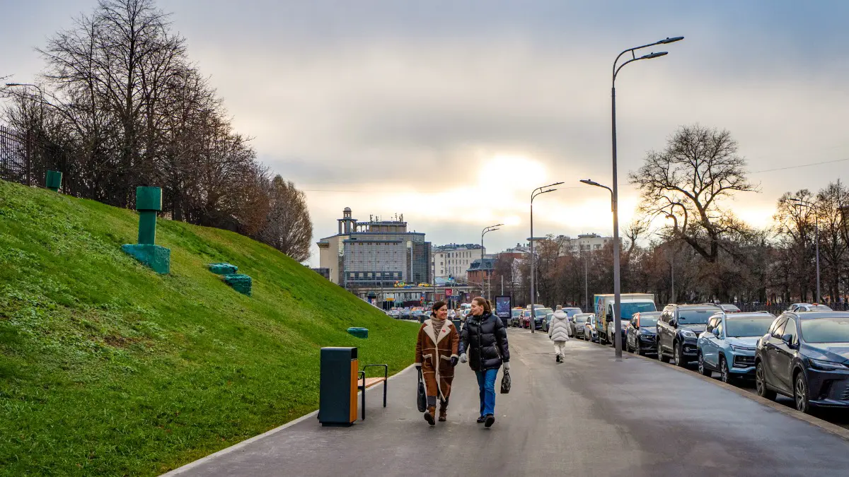 Благоустройство провели в районе будущей станции «Достоевская» в центре Москвы