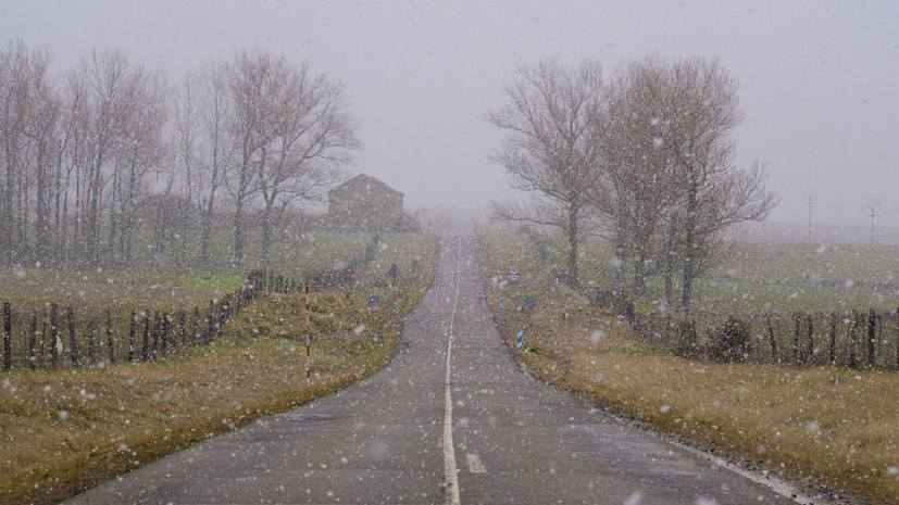 Максимальную погодную опасность объявили в Испании из-за сильных снегопадов