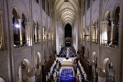 В Париже провели церемонию открытия Собора Нотр-Дам после ремонта