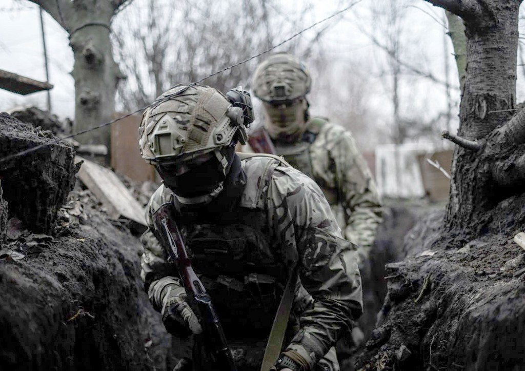 Солдаты ВСУ в зоне боевых действий