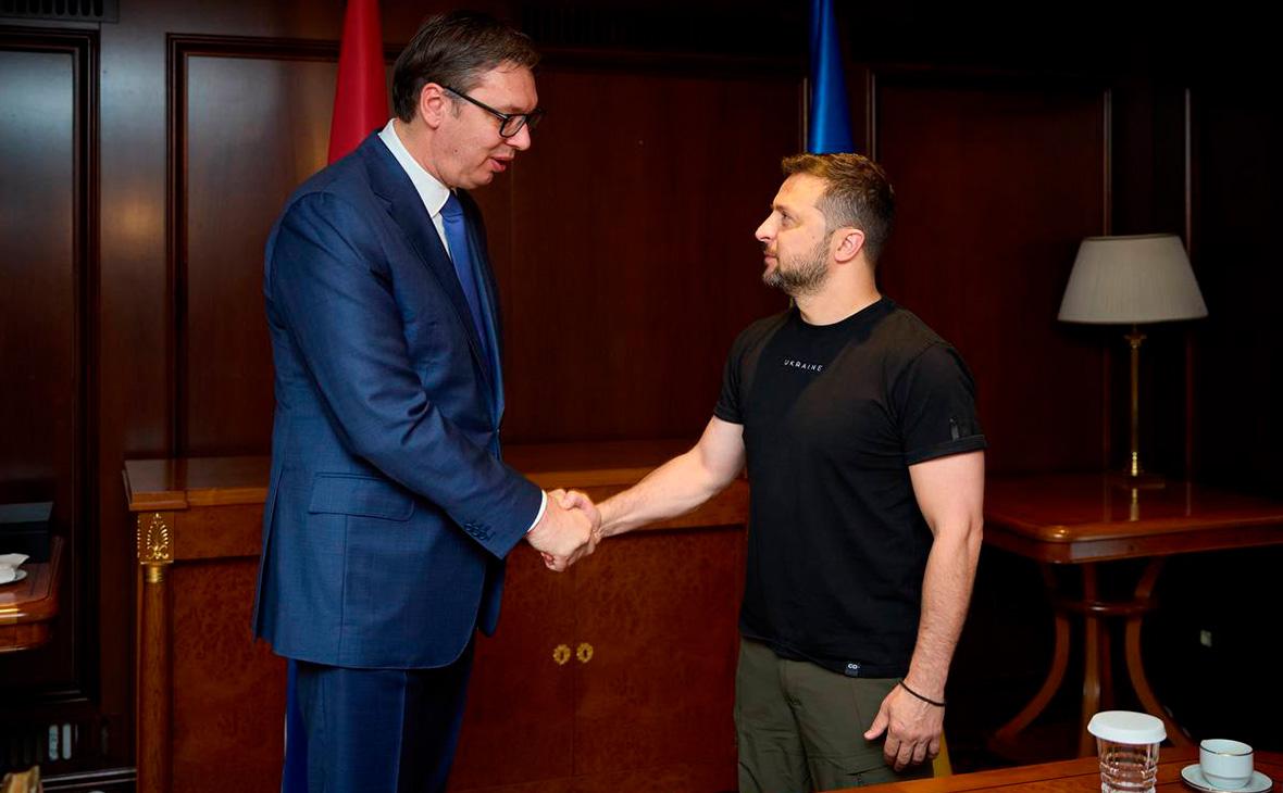 Александр Вучич и Владимир Зеленский (V_Zelenskiy_official / Telegram)