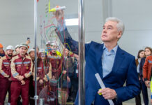 Сергей Собянин на открытии участка Селигерская Физтех Люблинско-Дмитровской линии метро