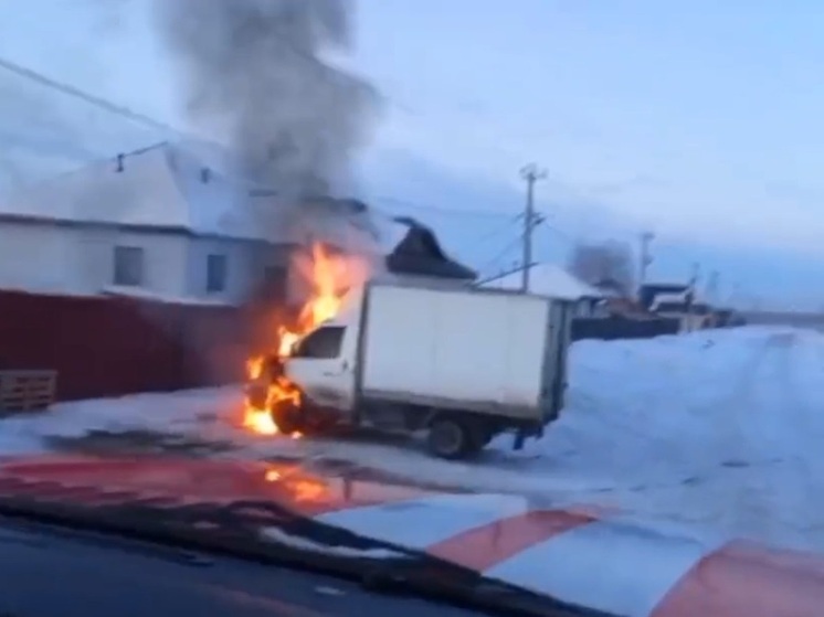 В частном секторе Кургана загорелась «Газель»