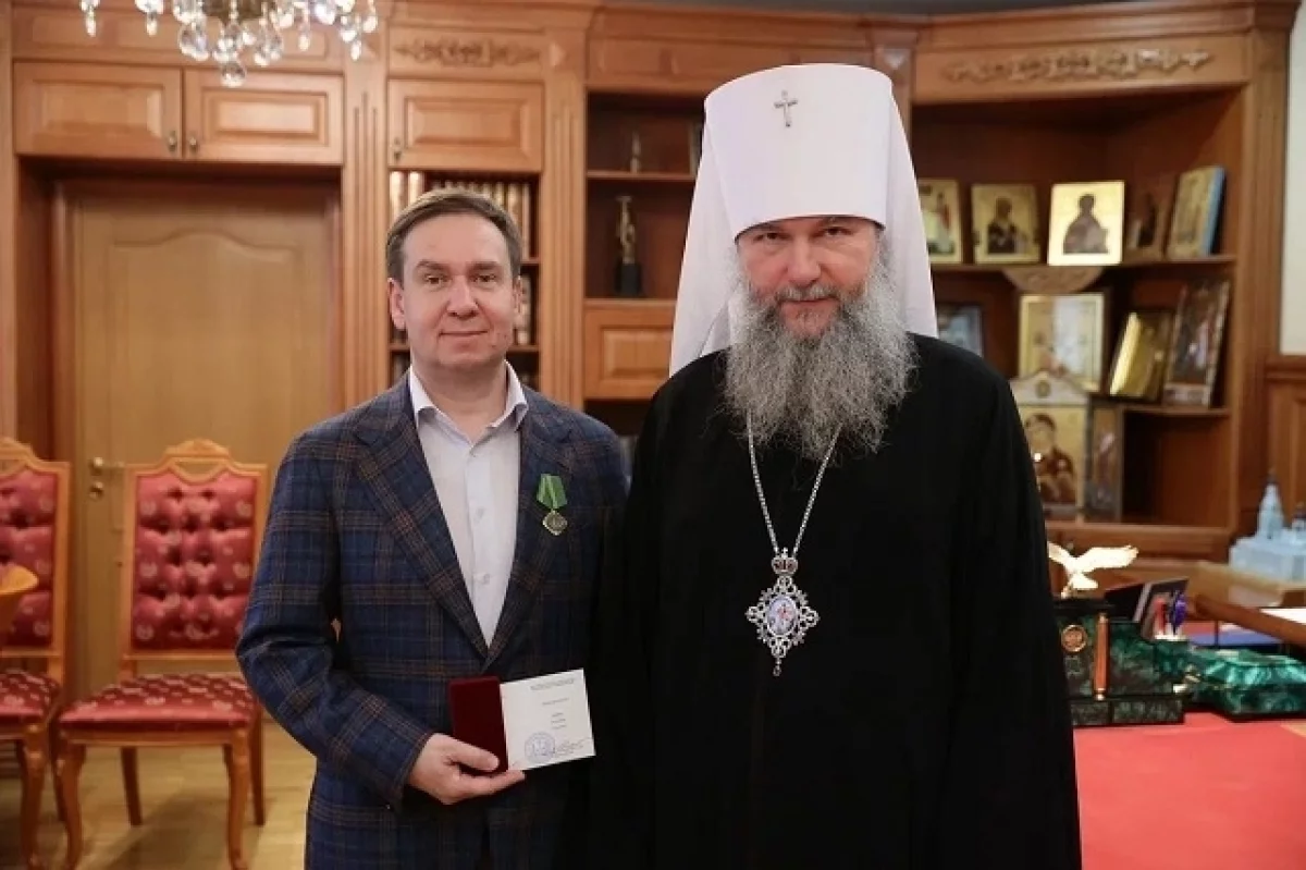 Александр Андреев и Фонд святой Екатерины получили награду от митрополита Евгения в Екатеринбурге-0