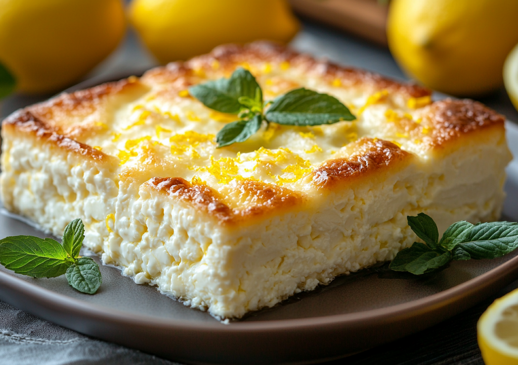 Творожная запеканка с лимонной цедрой! Идеально на завтрак или перекус