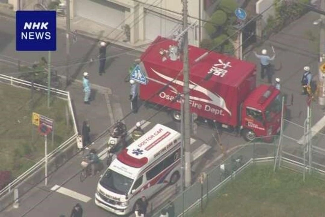 В результате ДТП пострадали семь детей | Источник: NHK