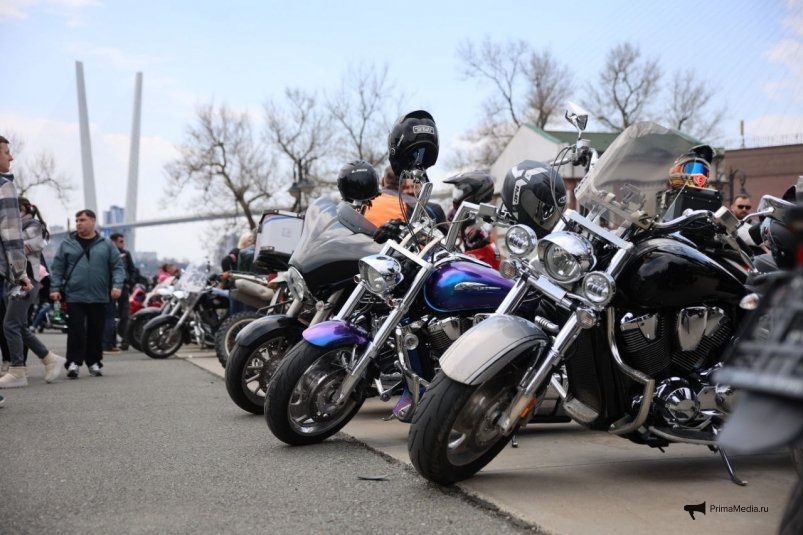 Байкеры открыли мотосезон во Владивостоке ИА PrimaMedia