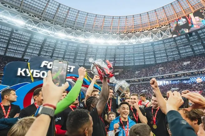 Рассказываем, как Москва встретила победу ЦСКА в финале Кубка России | Источник: Предоставлено РСФ