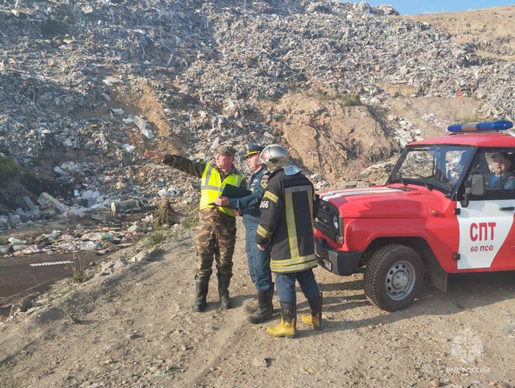 Возгорание на полигоне под Екатеринбургом потушено